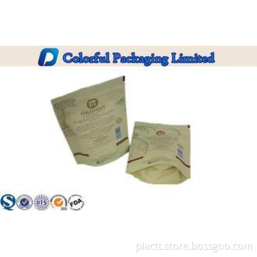 MOPP / PET / PE Resealable Plastic Stand up Pouch for coffe